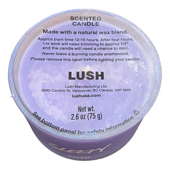 🛍️ Lush Cosmetics Sleepy Scented Candle Calming Lavender & Ylang Ylang - Picture 5 of 5